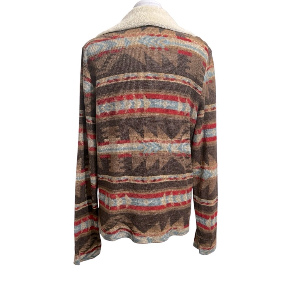 Lauren Ralph Lauren‎ Tribal Sherpa Collared Jacket Sz L - Picture 4 of 9